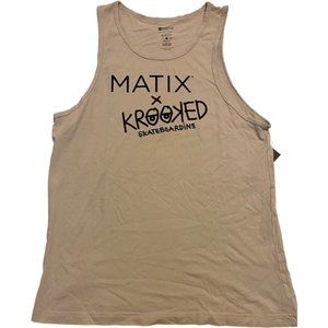 MATIX x KROOKED Slim Fit Men's Tank - Gray [XL]